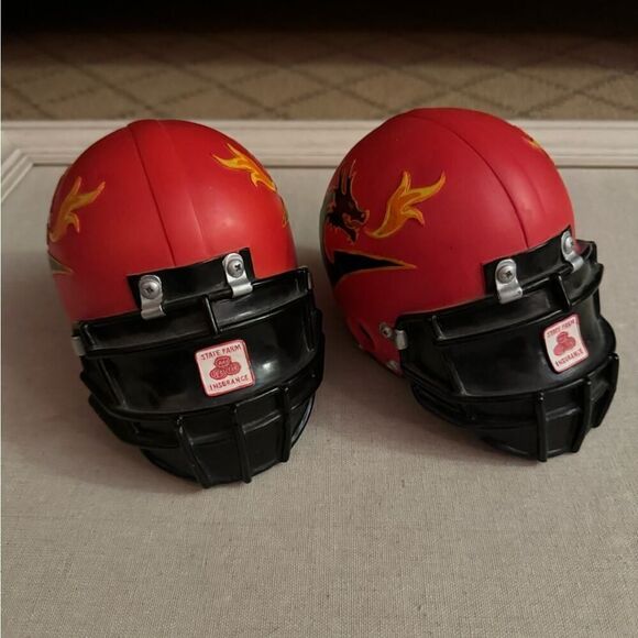 Vintage NY Dragons Indoor Football Team Helmet piggy banks - early 2000s - Picture 1 of 9